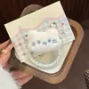 Rubor Rosa Cuerda para el Pelo de Gatito Otoño e Invierno Cuerda para el Pelo de Felpa Lindo Lazo para el Pelo Dulce Dibujo Animado Accesorio para el Pelo de Estudiante