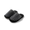 Zapatillas de Algodón de Color Contrastante Amazon Baotou Transfronterizas para Mujer Zapatillas Peludas con Rayas Dopamina para el Hogar Ins Zapatillas de Felpa