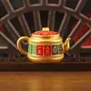 Nova Peça de Alça Colorida Pintada de Grande Tamanho com Animais Auspiciosos dos Doze Signos do Zodíaco Peça de Alça Ornamento Giratório de Bule de Mahjong Treze Órfãos