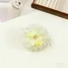 Pinza para el Cabello Popular de Flor de Orquídea Mariposa 2026 para Mujer, Pinza para el Cabello de Flor de Hortensia Estilo Vacaciones en la Playa, Accesorio para el Cabello con Pinza de Flor Artificial para Mujer