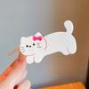 Presilha Fofa de Gatinho Menina Presilha de Tubarão Presilha de Cabelo para Cabeça Infantil Presilha de Cabelo de Personalidade de Alta Qualidade Acessório de Cabeça