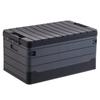 Caja de Almacenamiento para Camping al Aire Libre Caja Plegable de Plástico a Rayas Caja de Almacenamiento Portátil Caja Organizadora Caja de Almacenamiento Multifuncional para Coche