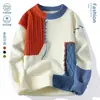 Tamanho Europeu Comércio Exterior Transfronteiriço Dropshipping Aliexpress Malharia Ovelha Jovem Outono e Inverno Quente Malharia Básica Roupas Masculinas