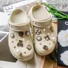 2025 novos sapatos com furos estilo barroco acessórios flor de sapato cruz fivela decorativa removível corrente acessórios fivela de sapato