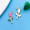 Aleación de dibujos animados creativa gota de aceite 20 accesorios de joyería diy pulsera hecha a mano accesorios de joyería con cuentas bolsa mixta al por mayor