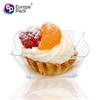 Processamento e embalagem OEM personalizado plástico PS transparente espesso sobremesa 150ml descartável mousse iogurte pudim prato