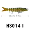 Tienda de aparejos de pesca pez multi-sección Luya señuelo 13.5cm/19g señuelo duro señuelo falso biónico fábrica de aparejos de pesca suministro directo