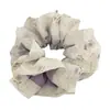 Goma para el pelo de estilo coreano con diseño de lunares y flores en ambos lados, Diadema dulce y de moda para coleta, Cuerda elegante para el pelo de celebridad de Internet