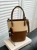 Bolso Cubo de Mujer Más Vendido Transfronterizo 2026 Nuevo Bolso de Hombro Versátil con Bloques de Color, Sensación de Alta Gama y Bolso Cruzado de Lujo Ligero