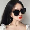 Óculos de Sol Dropshipping para Mulheres, Estilo Coreano, Modelo Vermelho, Fotografia de Rua Gn2025 Novo Modelo, Proteção UV, Armação Grande, Óculos de Sol Emagrecedores para Homens