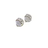 Brincos de Gota de Água Dupla Face com Pedra Olho de Gato Transparente Cristalina de Design de Nicho, Brincos Versáteis Exquisitos, Acessórios de Orelha Minimalistas Elegantes de Luxo Leve