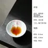 Taza maestra Mojie pintada a mano con flor de glicinia en forma de corazón para beber té, juego en caja de regalo, taza de té de cerámica, regalo del Día de San Valentín