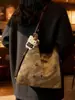 Bolsa de Ombro de Gato de Desenho Animado Fofo Transfronteiriça Mochila Casual Feminina Grande Capacidade Três Usos para Trabalho e Deslocamento Bolsa Transversal Tendência