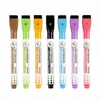 Plumones de Pizarra Blancos de Colores con Punta Fina a Base de Agua, Borrables y Magnéticos, Plumones Especiales para Dibujo y Graffiti Infantil, Adecuados para Uso en Oficina y Enseñanza