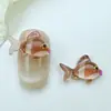 Nuevas Decoraciones Luminosas de Dibujos Animados Serie Oceánica Peces Pequeños para Uñas Resina DIY Aretes Accesorios para Uñas Portátiles