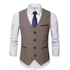 Amazon Transfronterizo 2024 Nueva Moda Europea y Americana Elegante Color Sólido Bolso Abierto Chaleco Chaqueta Casual Chaleco para Hombre
