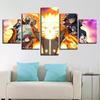 Pabellón de Arte Pintura en Aerosol de Alta Definición Cinco Articulaciones Pintura en Lienzo de Naruto Pintura Decorativa para Pared de Sofá de Dormitorio
