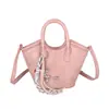 Alto Valor Estético, Ambiente Elegante y Relajado, Bolso Cruzado de Moda Casual Nuevo Primavera 2026 para Mujer, Bolso de Hombro Tipo Cubo de Moda