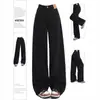 Jeans Rectos Retro Americanos Talla Grande para Mujer 2026 Nuevo Otoño MM Gordita Cintura Alta Sueltos Adelgazantes Pantalones de Pierna Ancha