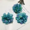 Ponto 8cm Flor de Crisântemo de Seda Mil Camadas Grampo de Cabelo de Dança Feito à Mão Acessórios de Cabelo Material de Guirlanda Casamento Decoração de Casa Flor