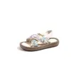 Sandalias para Niñas Primavera y Verano Nuevas de Moda Brillantes Punta Abierta Zapatos de Princesa Zapatos Romanos para Niños Pequeños Ropa de Exterior Zapatos para Niños