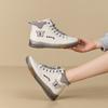 Botas Martin para Mujer 2026 Botines Nuevos Otoño e Invierno Mariposa de Caña Alta Zapatos Blancos para Mujer Zapatos Casuales Versátiles para Mujer Talla Grande 42
