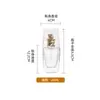 Botellas dispensadoras de líquido de esencia en stock, Botellas dispensadoras vacías, Botellas de vidrio transparentes, Botellas dispensadoras de cosméticos de loción portátiles de alta gama
