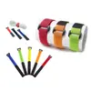 Correa de Sujeción de Velcro con Hebilla de Colores Adhesiva de Doble Cara Atadura de Velcro Organizador de Cables Almacenamiento de Cables de Datos
