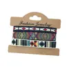 Set de 3 Piezas Venta Caliente Transfronteriza Cuerda de Mano Étnica Bohemia Retro Pulsera Tejida Colorida de Nepal Joyería