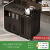 Mesa de té móvil, mesa de té pequeña, gabinete de té para el hogar con ruedas, carrito de té, mesa de té Kung Fu, tetera, juego de bandeja para juego de té integrado