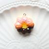 Colgante creativo de resina con forma de anillo para pastel, con forma de comida, para hacer tu propio colgante de cadena para teléfono móvil, modelo de adorno, material decorativo, accesorios.