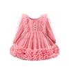 Vestido de Manga Larga para Niña, Nuevo Estilo Primavera y Otoño Vestido de Princesa Elsa, Vestido de Cumpleaños a la Moda, Falda Tutú para Niños
