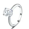 Anillo de Moissanita Más Vendido de Amazon para Comercio Exterior, Plata S925, No se Desvanece, Transfronterizo, Lujo Ligero, Anillo de Nicho de Gama Alta