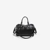Bolso de Mano Texturizado de Alta Gama para Mujer, Nuevo Modelo 2026, Bolso Boston Clásico Retro Estilo Británico, Bolso Cruzado
