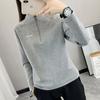 Camiseta Térmica Macia Outono e Inverno para Mulheres, Gola Alta de Manga Longa, Top à Prova de Frio e Quente, Jaqueta de Lã, Camada Base para Esportes ao Ar Livre