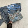 Moda Simple Gran Capacidad Lona Estampada Bolso de Mujer 2025 Moda Patchwork Lona Bolso de Hombro Bolso Cuadrado Pequeño Bolso de Mujer Moderno
