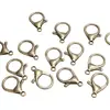 Fecho de Lagosta Grande de Liga de Zinco Metálico Verde Antigo Hardware para Chaveiro DIY Fecho de Bolsa Fecho Pendente Fecho de Mola