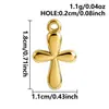 Colgantes de Cruz Estilo Ins Europeo y Americano en Varios Diseños, Collares con Forma de Rosa Martillada Chapados en Oro, Accesorios DIY, En Stock
