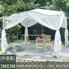 Toldo parasol para exteriores, cenador de patio, terraza de casa de huéspedes, refugio de lluvia para jardín, toldo de cisne para villa, tienda de campaña con sombrilla parasol para exteriores
