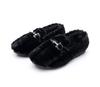 Zapatos de Invierno para Mujer Lutai Mao Mao Moda para Exteriores Zapatos de Terciopelo Casuales Cálidos Cómodos Zapatos Estilo Chanel Zapatos Tipo Frijol