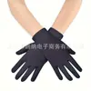 Guantes Largos de Protección Solar 53 Spandex de Alta Elasticidad Negros Guantes de Gala Femeninos Fiesta Club Nocturno Boda Actuación Spandex Manos Largas