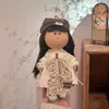 Boneca Espanhola de Batata Mia 24cm Boneca 30cm Menina Feita à Mão DIY Waldorf com Roupas Trocáveis