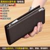 Cartera para Hombre de Cuero Gorea de Guangzhou Cuero Vacuno Genuino Larga con Cremallera Múltiple Porta Tarjetas Billetera de Gran Capacidad Soporte de Mano para Negocios