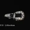Plata vintage Serie Completa de Diamantes Zapatos DIY Estrella Tierra Agujero Zapatos Metálicos Hebilla de Zapato Flor Decoración Superior de Zapato