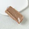 2022 Prendedor de cabelo de celebridade da internet infantil comida lateral clipe engraçado asa inteira pãozinho cozido recheado estranho