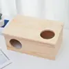 Nido de hámster de madera villa de varias habitaciones Casa de escape laberíntica suministros de paisajismo Oso Dorado Cobaya Erizo casa pequeña