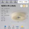 Yida Lighting Lámpara de Techo Simple Estilo Francés Vintage Color Crema para Dormitorio Celebridad de Internet Entrada Exterior Atmósfera Vidrio Plisado