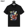 Camiseta al por mayor de marca americana moderna Psychobunny con estampado de calavera de conejo colorido y degradado, manga corta, cuello redondo