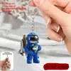 Novo Pingente de Carro Pingente de Mochila Pingente Acrílico para Retrovisor Pingente de Chaveiro Figura de Foguete Espacial Transfronteiriço