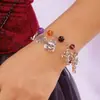 Elementos de Halloween Transfronteiriços Espantalho Abóbora Fantasma Teia de Aranha Corrente com Múltiplos Pingentes Pulseira Presente de Feriado da Moda